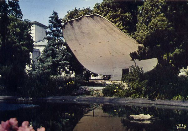 Cartes Postales Pop et  Kitsch des années 50, 70 et 70 - Pop and kitsch vintage postcards from the fifties, the sixties and the seventies : MULHOUSE (Haut-Rhin) L'Auditorium du Jardin Salvator