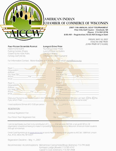 golf tournament flyer