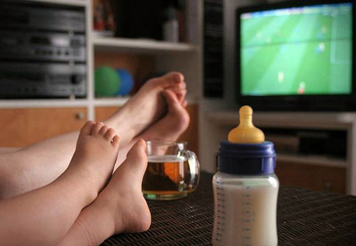Ver futebol em família... Ver futebol em família...