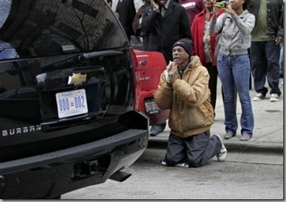 man begging to obama