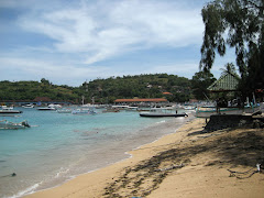 De baai van Padangbai