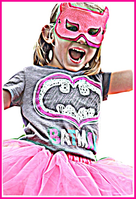 bat girl in frame