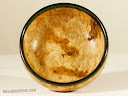 SOLD! - Eucalyptus Burl & resin, 9in. diam.