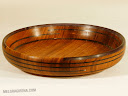 Sailin' On: African mahogany & resin, 13in. diam.