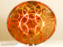 SOLD! - Wasted Years: Maple & resin, 13in. diam.