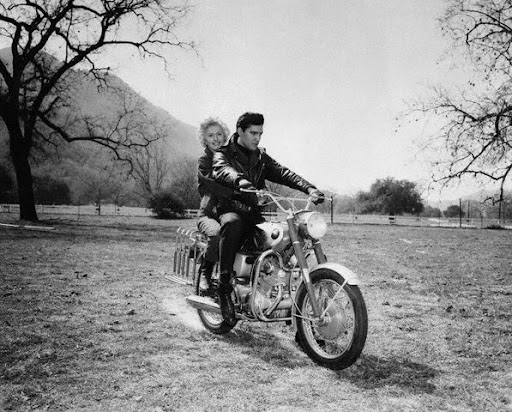 Elvis Presley with Barbara Stanwyck