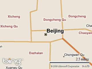 Beijing. The map added  with Windows Live Writer