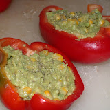 Guac-filled bell peppers! (Guac Bowl, Guac Bowl, Guac Bowl!)