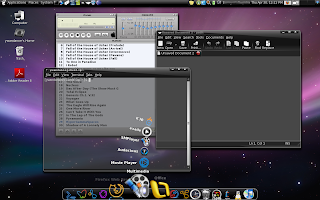 Fedora 10 Dandan dengan Cairo-Dock dan Emerald Theme