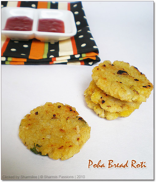 Poha Bread Roti Recipe Poha Bread Roti Recipe