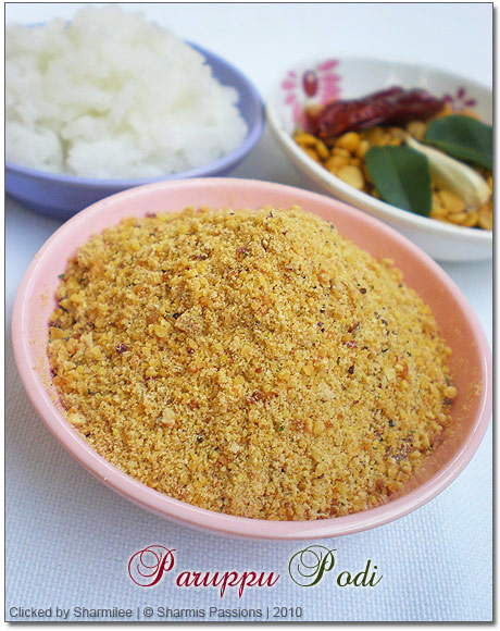 Paruppu Podi Recipe Paruppu Podi Recipe