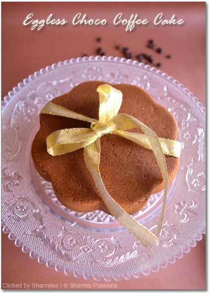 Eggless Choco Coffee Cake Recipe Eggless Choco Coffee Cake Recipe