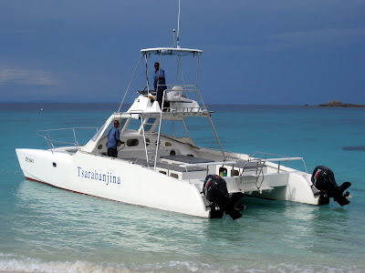 Tsarabanjina boat in Nosy Be, Madagascar