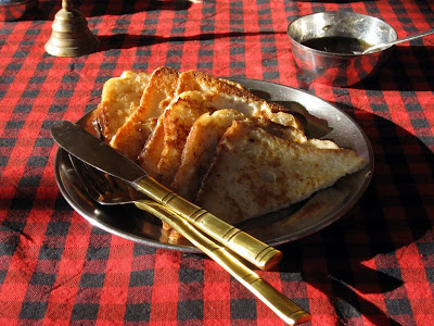 French toast for breakfast in Jaisalmer
