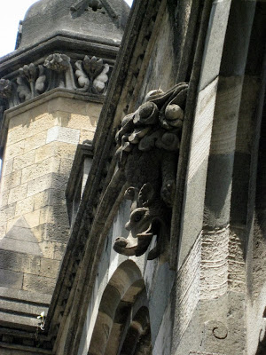 Detail on Victoria Terminus in Mumbai