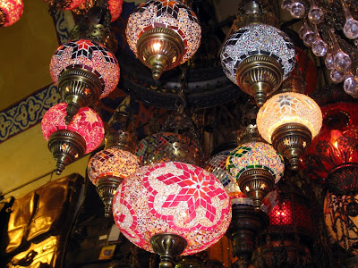 Lamps in the Grand Bazaar in Istanbul
