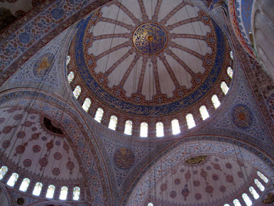 Ceiling of the Blue Mosque in Istanbul