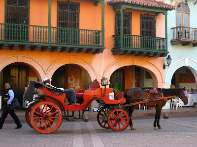 Horse and carriage ride in Cartagena, Colombia