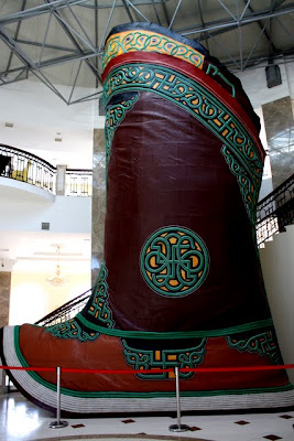 World's largest boot in Terelj National Park in Mongolia