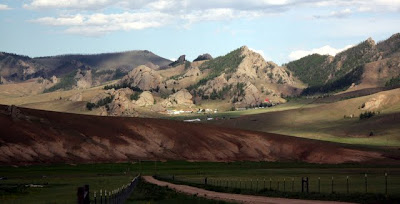 Landscape in Terelj National Park in Mongolia