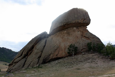 Turtle Rock in Terelj National Park in Mongolia