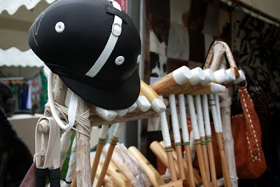 Shop selling polo goods at the Cartier International Polo in England