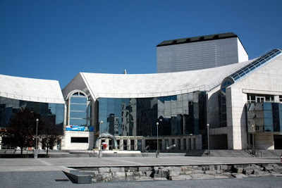 New buildings in Eurovea in Bratislava Slovakia