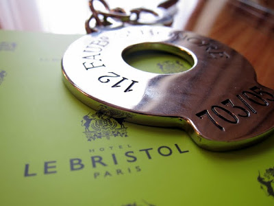 Room key for Hotel Le Bristol in Paris