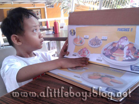 Reading Menu Kid reading menu
