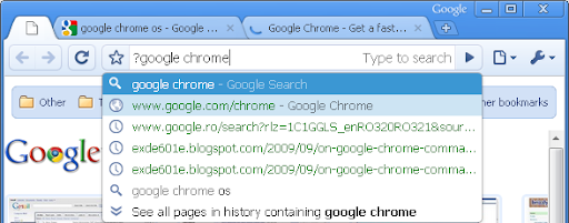 Google Chrome middle-click in the omnibox