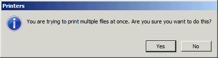 Print multiple files confirmation