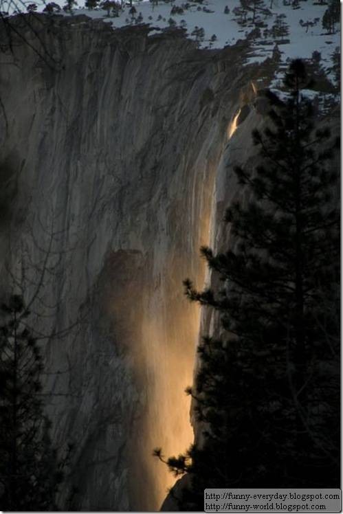 美國加州 火瀑布 Yosemite National Park (4)