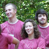 Students enjoying a laugh while attending the LeaderShape Institute.