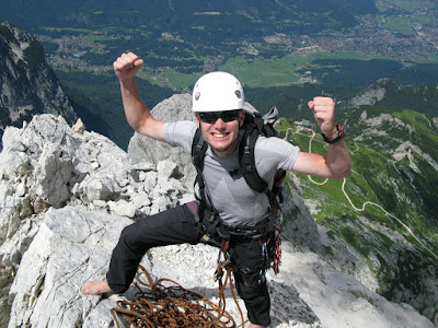 Jetzt können die Kletterschuhe endlich runter