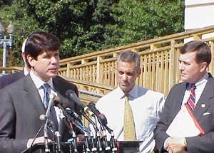 Illinois Governor Rob Blagojevich and Congressman Rahm Emanuel picture