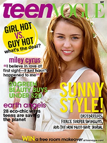 Miley Cyrus teen vogue April cover photo