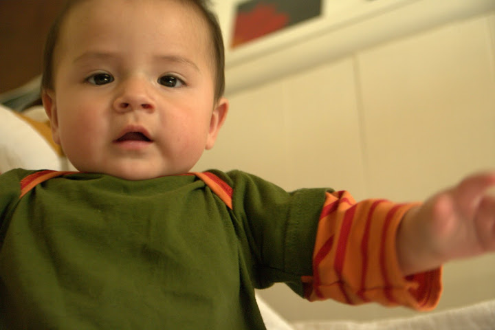 happy baby, new shirt