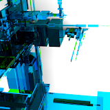 Caustic Rendering with Sunflower generated with an algorithm in Structure Synth