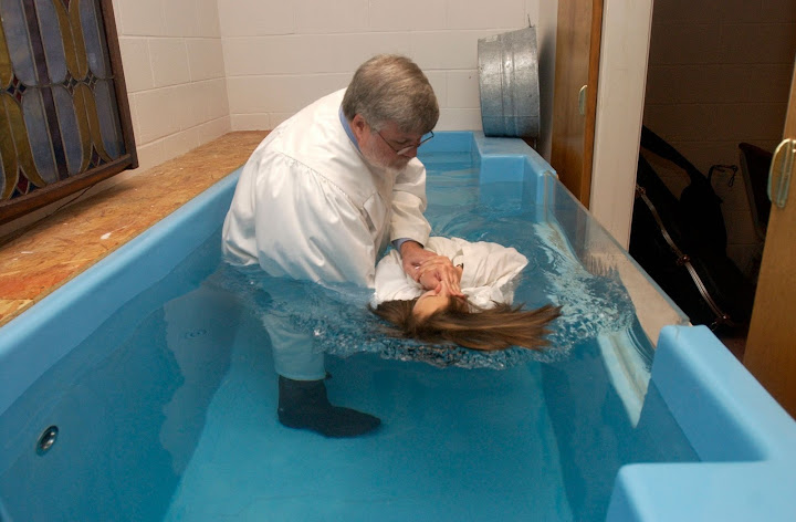 Rev Tim Hobbs Baptizing