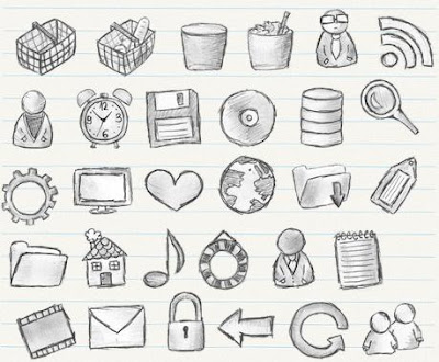 free hand drawn icon for download