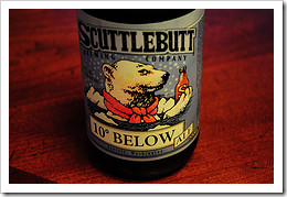 image of Scuttlebutt's 10 Below Ale courtesy of our Flickr page