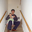Stairs going up to the bedrooms