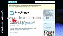 Seguindo o Dicas Blogger
