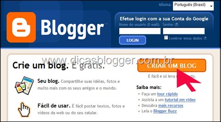 Home do Blogger