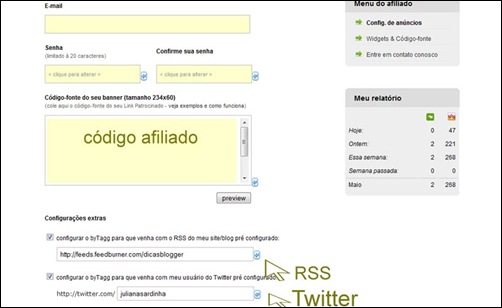 Configuração do byTagg
