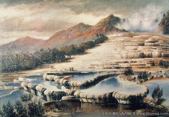 The Pink and White Terraces, Rotomahana - A Pair