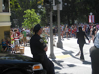Cop checking out the nudes that he was supposed to bust,  thx for not bustin' 'em.