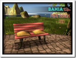Park Bench_Red