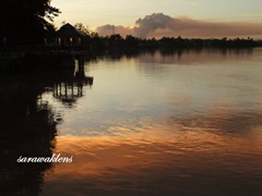 Sunset at Sri Aman town