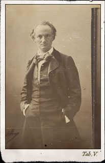 Félix Nadar.  Baudelaire  entre 1854 et 1860. Musée d'Orsay, Paris, France  ©photo musée d'Orsay